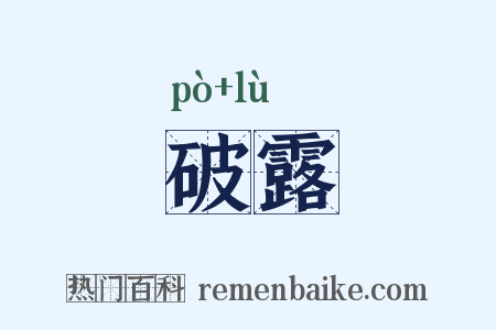 破露是什么意思的图片